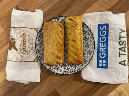 Greggs is Soaring Sausage rolls pies donuts .bread