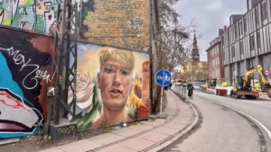 A mural has been painted remembering one person who was shot dead in the area