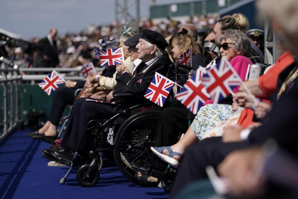 D-day veterans we salute you.