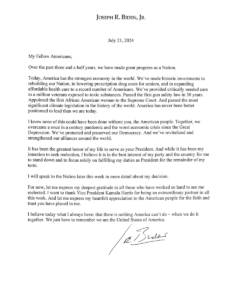 President Biden Stands Down