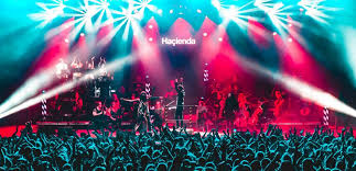 Inside The Hacienda night-club.