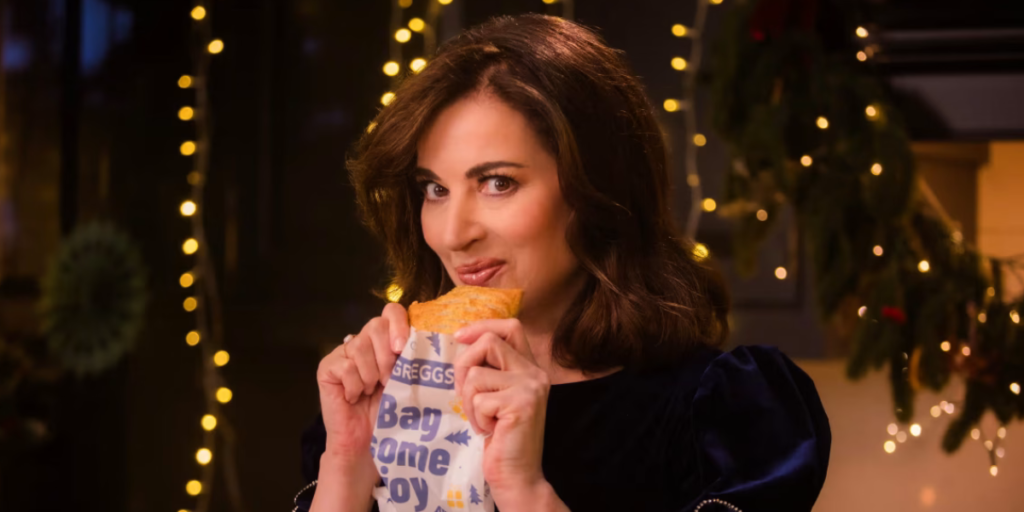 Nigella eats at gregg's.