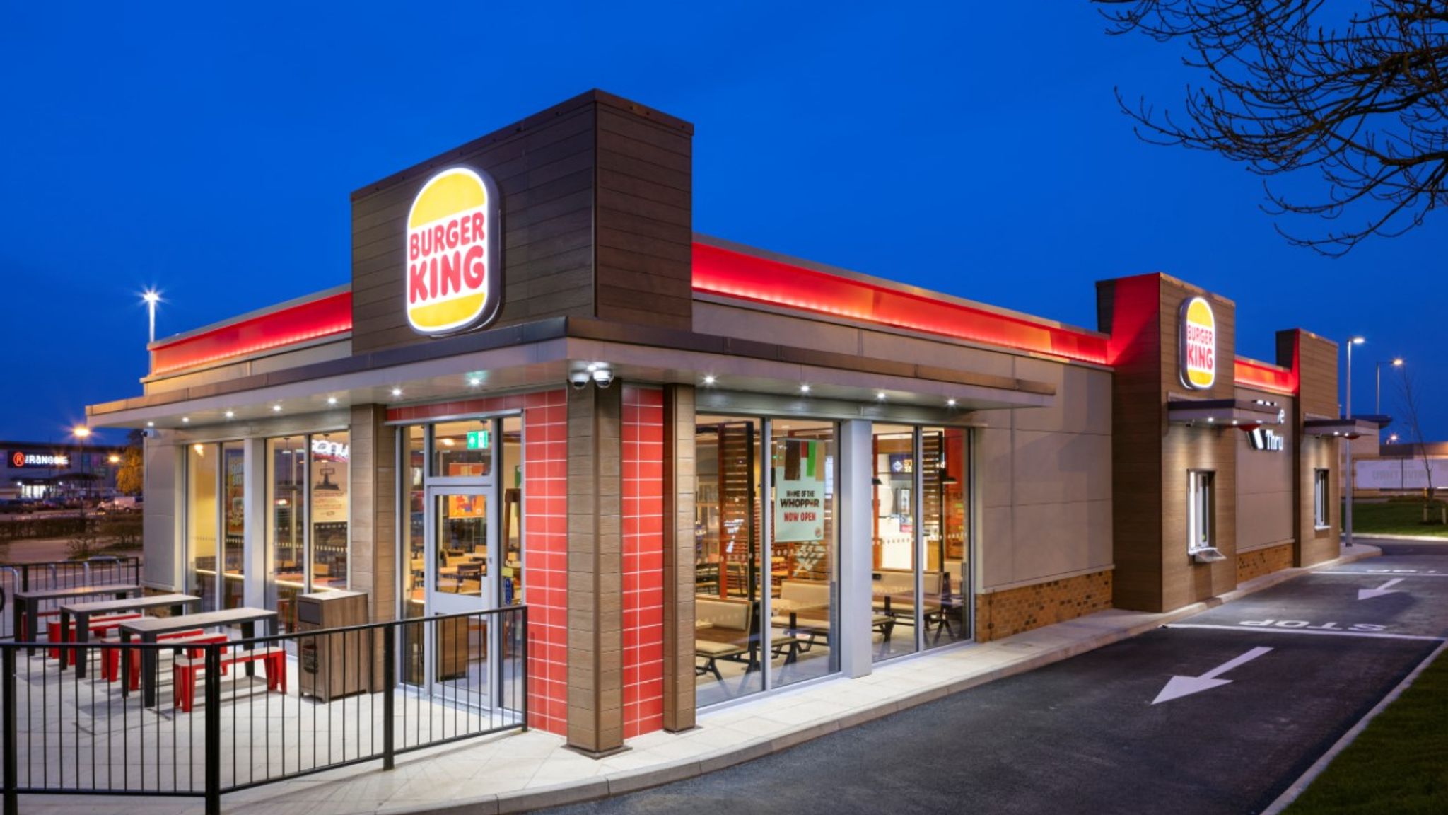 A Burger King restaurant.