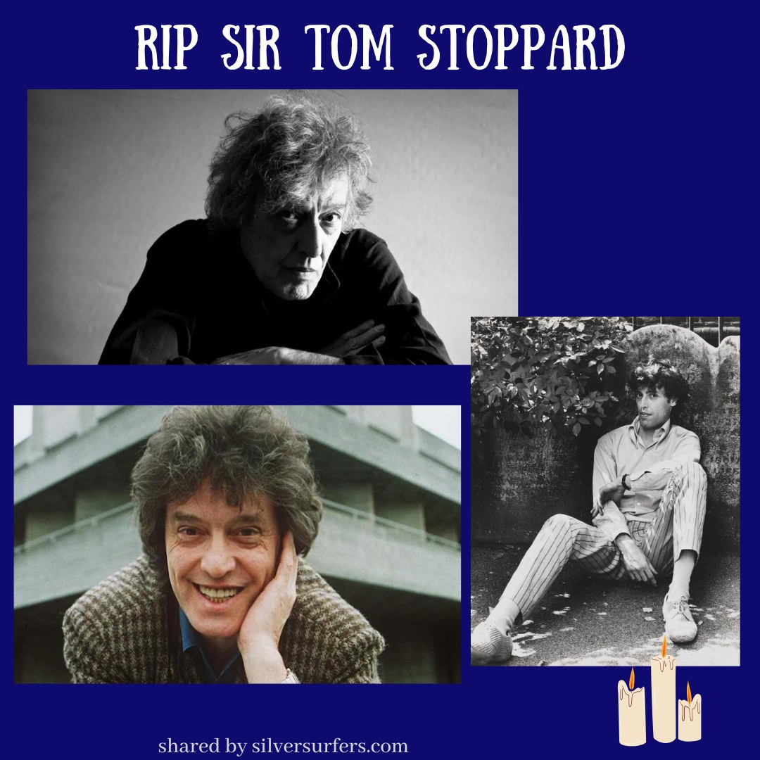 Tom Stoppard exits the stage.