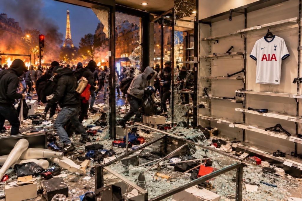 Looters are out in force in Paris.
